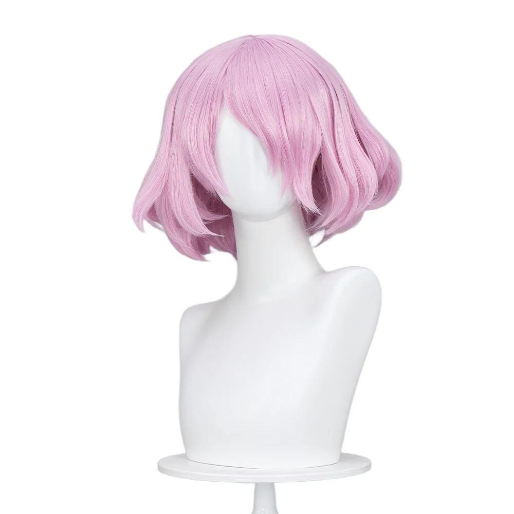 【Ready For Ship】DokiDoki Anime Cosplay Wig Short Curly Pink Hair - Image 2