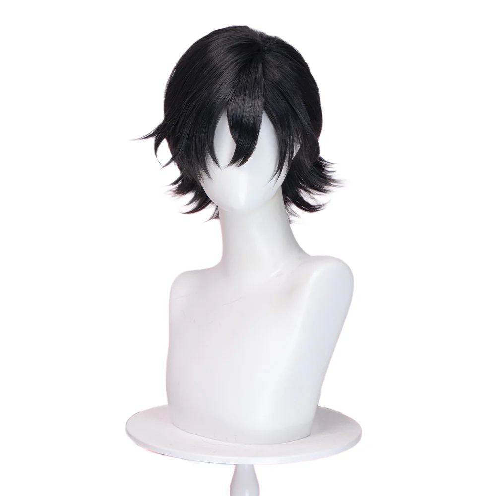 DokiDoki Anime GACHIAKUTA Cosplay Follo Tunito Wig Short Black Hair - Image 5