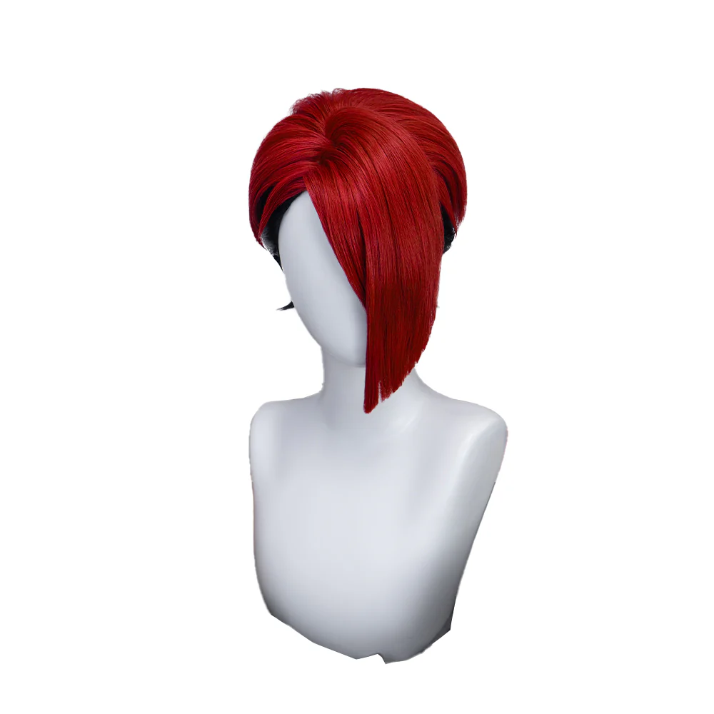 【Ready For Ship】DokiDoki Anime GACHIAKUTA Cosplay Kyouka Nijiku Wig Short Red Black Layerd Hair - Image 5