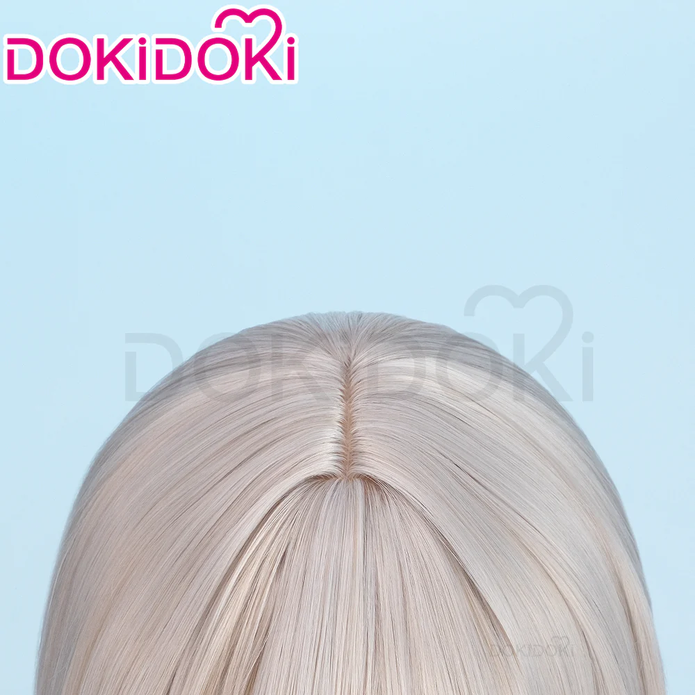 【Ready For Ship】DokiDoki Anime Girls Band Cry Cosplay Momoka Kawaragi Wig Long Straight Grey Hair - Image 4