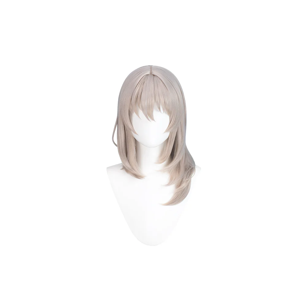 【Ready For Ship】DokiDoki Anime Girls Band Cry Cosplay Momoka Kawaragi Wig Long Straight Grey Hair - Image 5