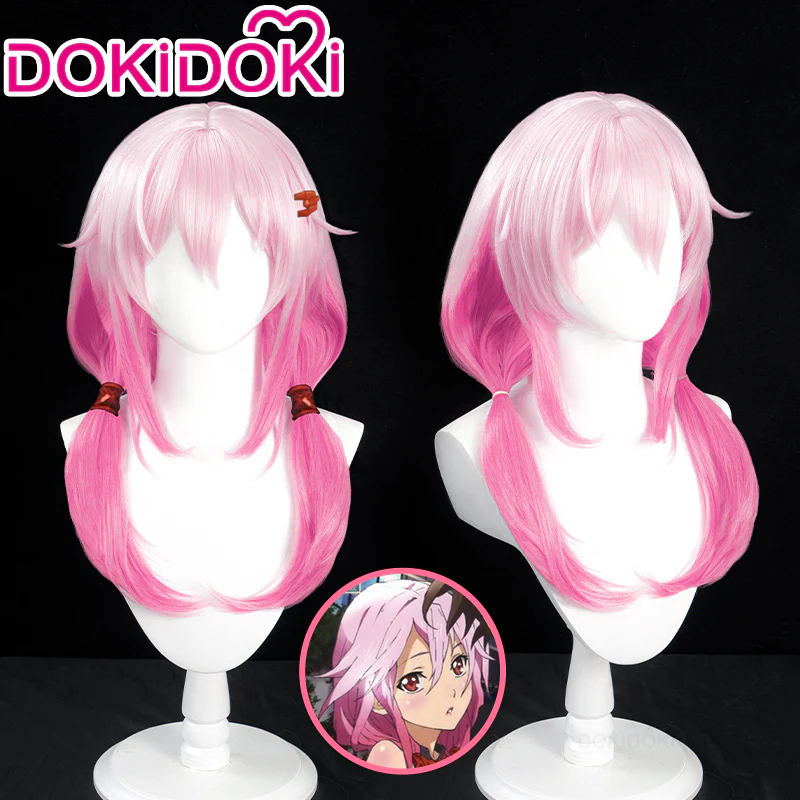 【Ready For Ship】DokiDoki Anime Guilty Crown Cosplay Yuzuriha Inori Wig Long Straight Pink Wig