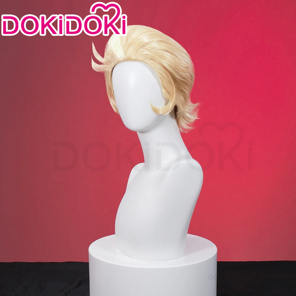 【Ready For Ship】【Front Lace】DokiDoki Anime Hell Hotel Cosplay Wig Short Straight Linen Hair - Image 3
