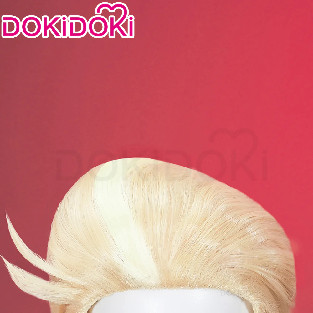 【Ready For Ship】【Front Lace】DokiDoki Anime Hell Hotel Cosplay Wig Short Straight Linen Hair - Image 5