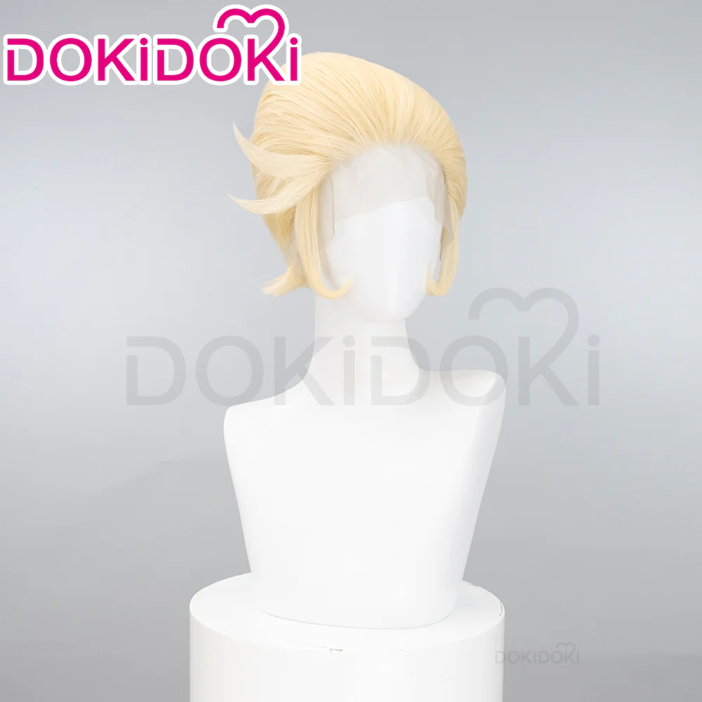 【Ready For Ship】【Front Lace】DokiDoki Anime Hell Hotel Cosplay Wig Short Straight Linen Hair - Image 9