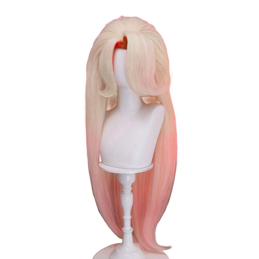 【Partially Ready For Ship】DokiDoki Anime Hell Hotel Cosplay Wig Pink Short / Long Pre Crimped - Image 13