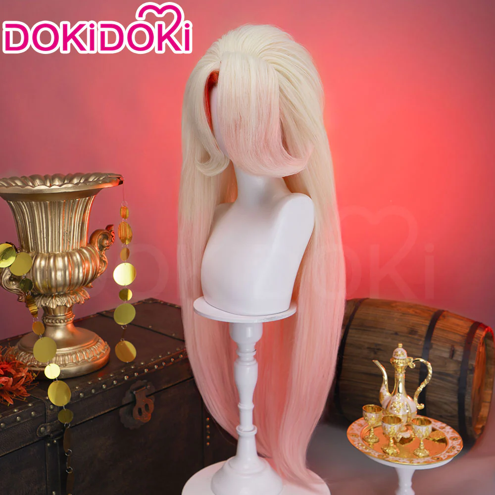 【Partially Ready For Ship】DokiDoki Anime Hell Hotel Cosplay Wig Pink Short / Long Pre Crimped - Image 8