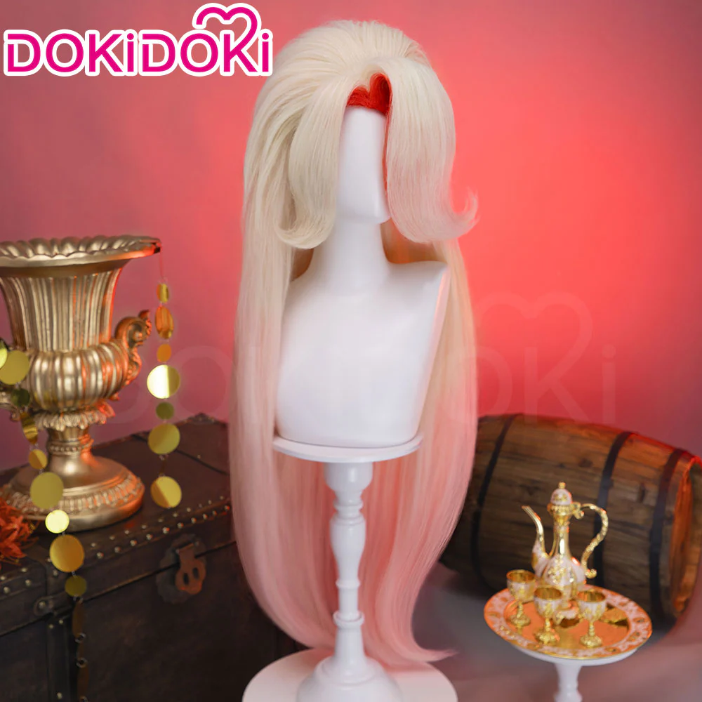 【Partially Ready For Ship】DokiDoki Anime Hell Hotel Cosplay Wig Pink Short / Long Pre Crimped - Image 9