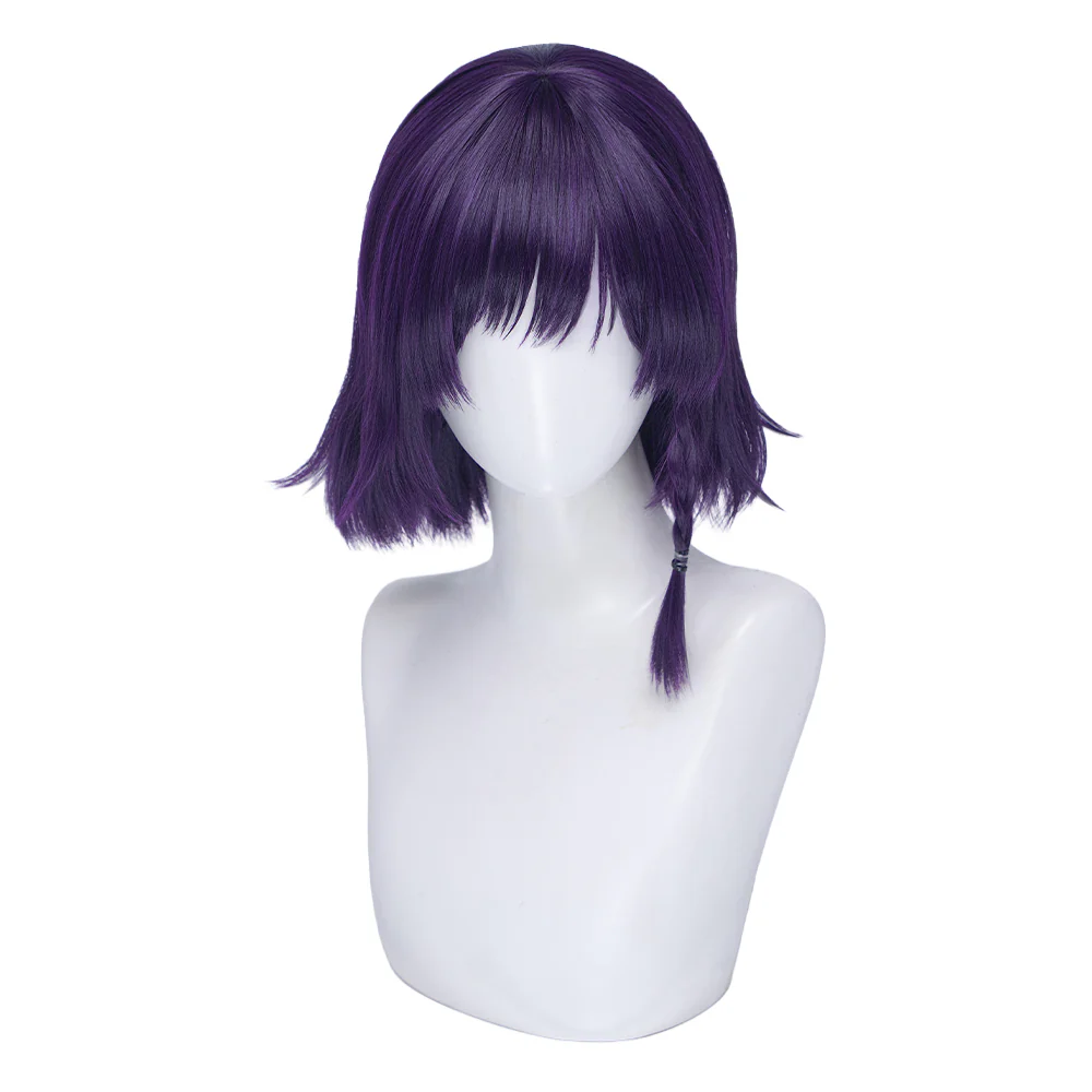 DokiDoki Anime Hell's Paradise: Jigokuraku Cosplay Aza Toma Wig Long Straight Purple Hair - Image 10