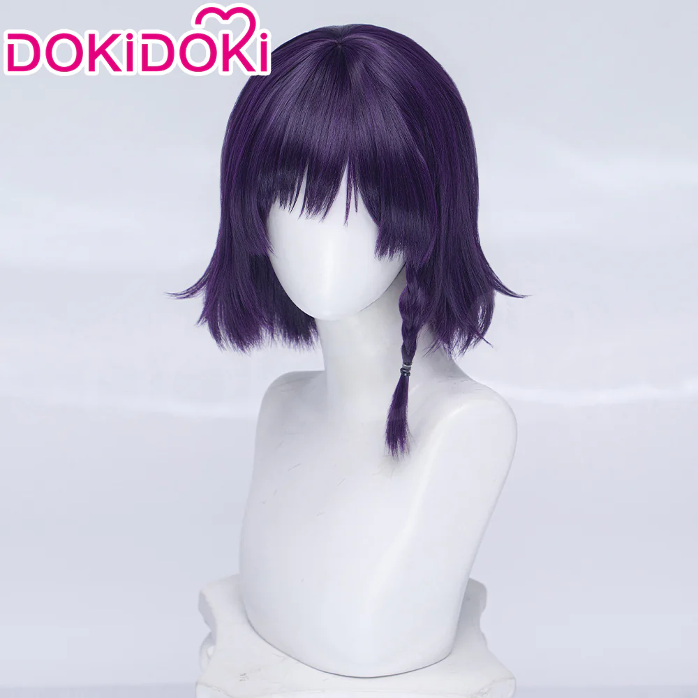 DokiDoki Anime Hell's Paradise: Jigokuraku Cosplay Aza Toma Wig Long Straight Purple Hair - Image 7