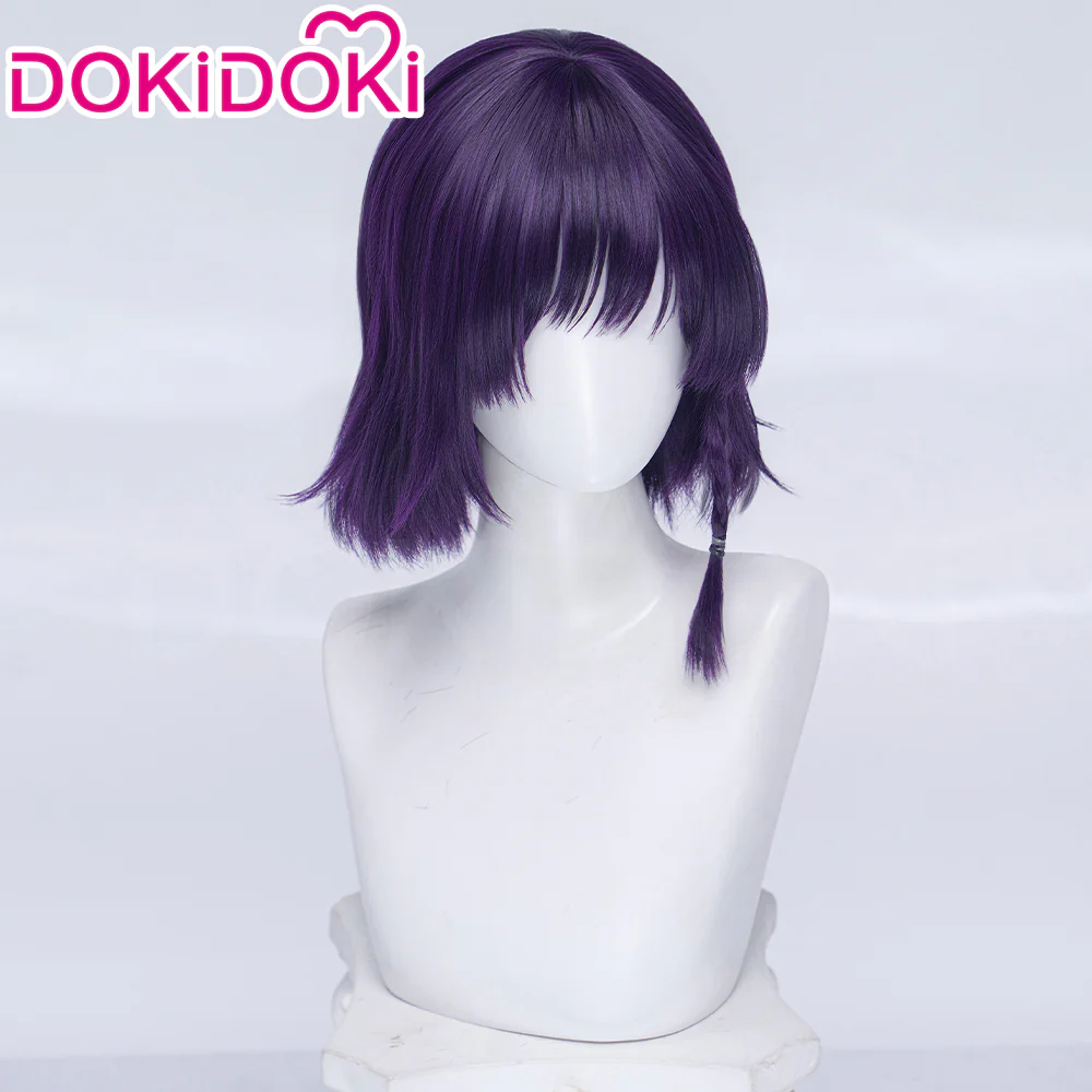 DokiDoki Anime Hell's Paradise: Jigokuraku Cosplay Aza Toma Wig Long Straight Purple Hair - Image 8