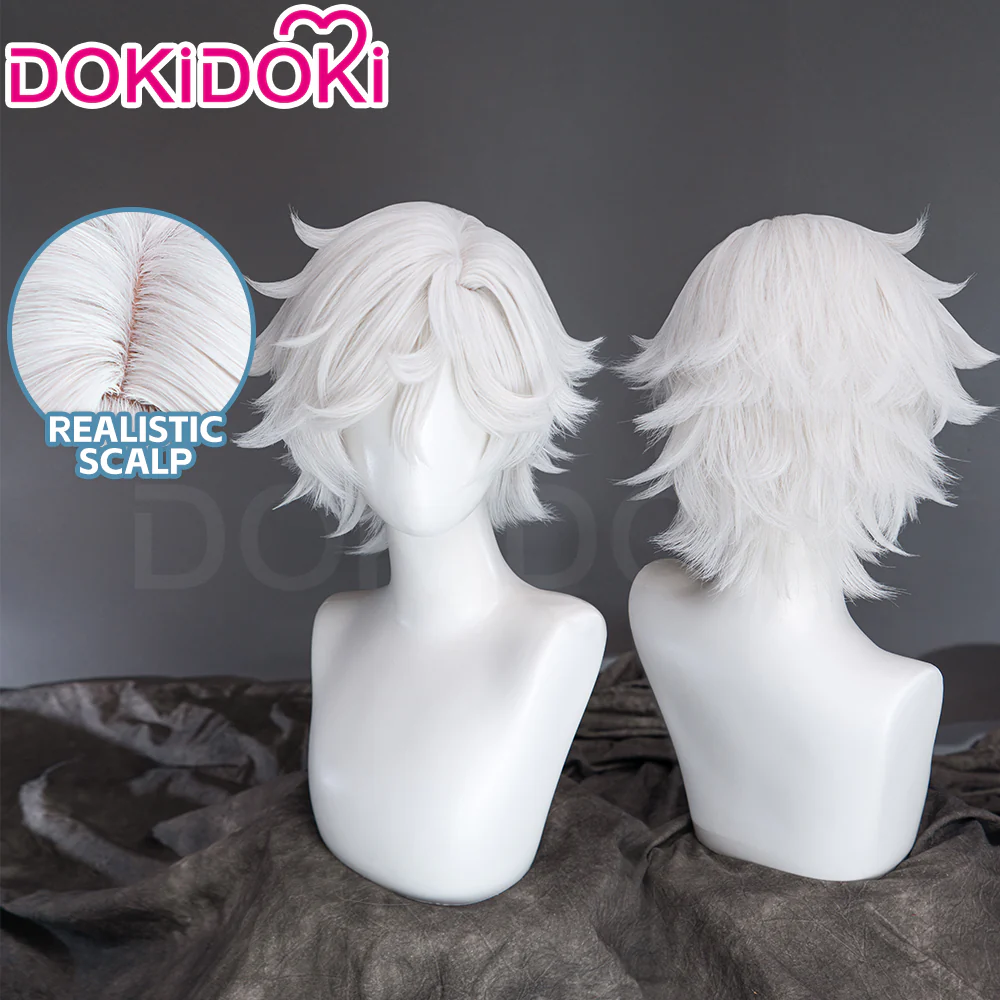 DokiDoki Anime Hell's Paradise: Jigokuraku Cosplay Gabimaru Wig Short White Hair