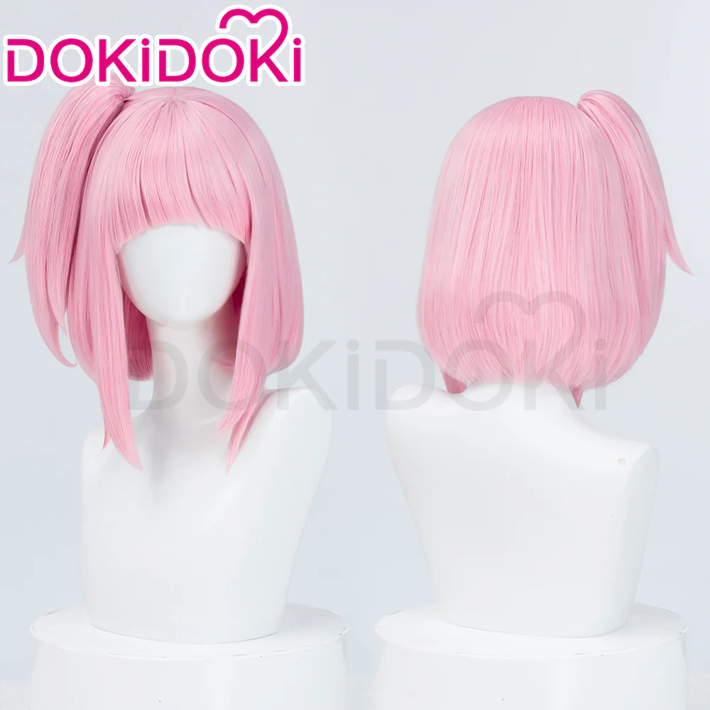 【Ready For Ship】DokiDoki Anime Jellyfish Can't Swim in the Night Cosplay Kiwi Watase Wig Short Straight Pink Hair