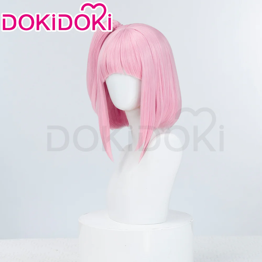 【Ready For Ship】DokiDoki Anime Jellyfish Can't Swim in the Night Cosplay Kiwi Watase Wig Short Straight Pink Hair - Image 2