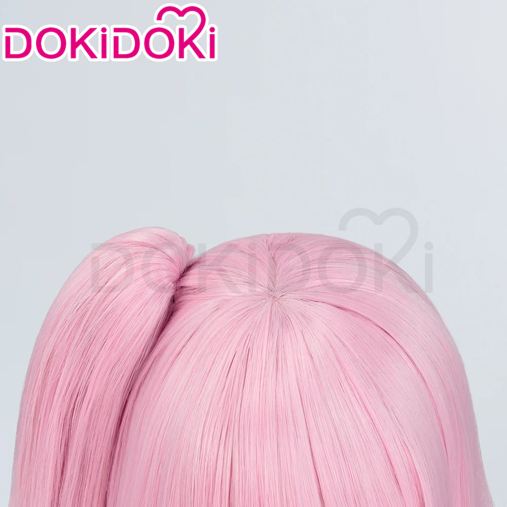【Ready For Ship】DokiDoki Anime Jellyfish Can't Swim in the Night Cosplay Kiwi Watase Wig Short Straight Pink Hair - Image 4