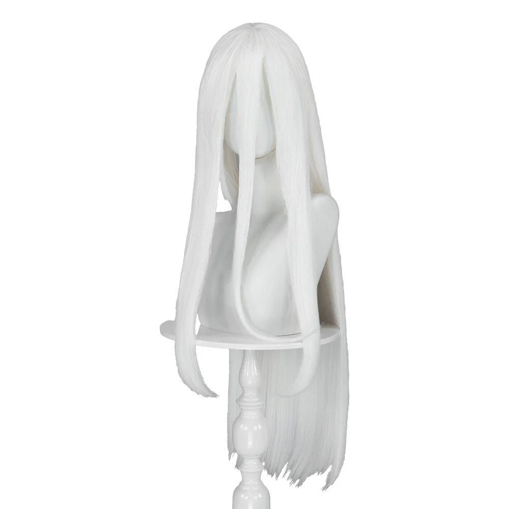 【Ready For Ship】DokiDoki Anime Katekyō Hitman Reborn! Cosplay Wig Superbia Squalo Long Straight Silvery Hair - Image 2