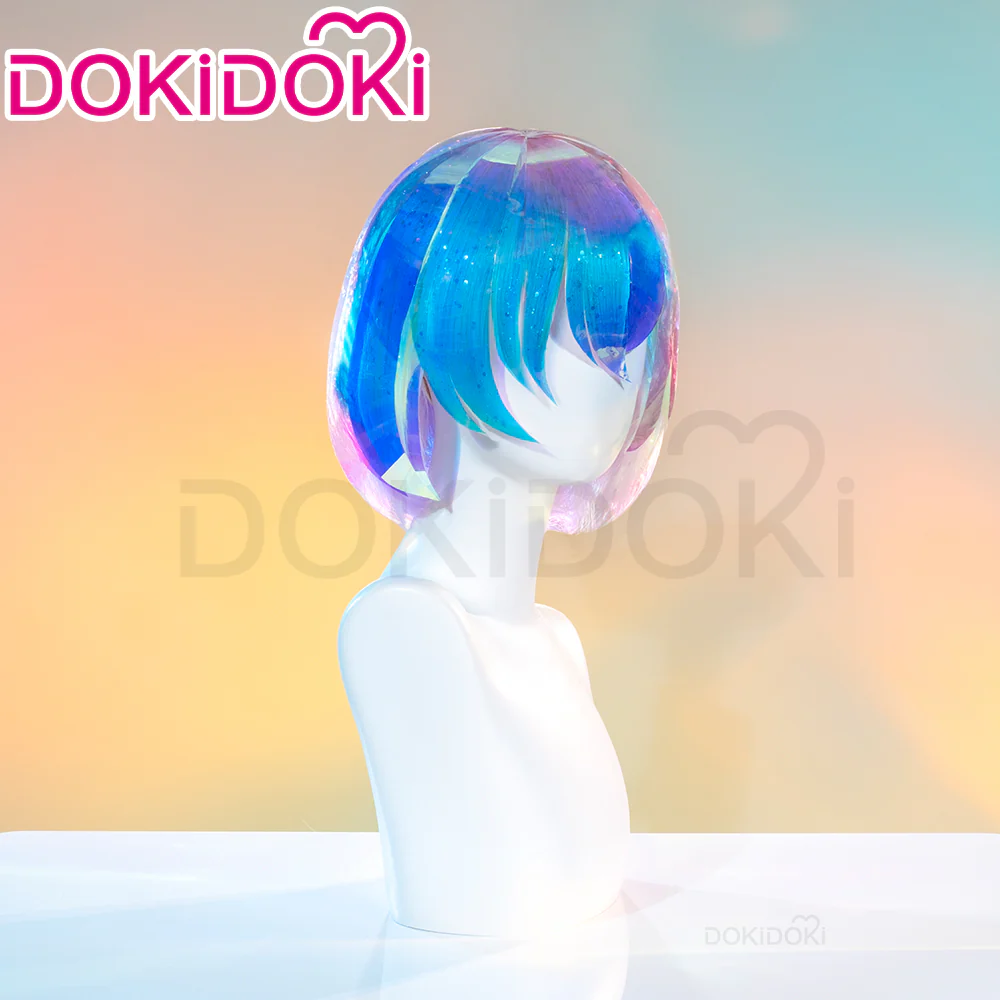 【Ready For Ship】DokiDoki Anime Land of the Lustrous Cosplay Diamond Wig Short Curly Hair/Shinny Laser Paper / Glitter/ Aurora Laser Sequins - Image 7