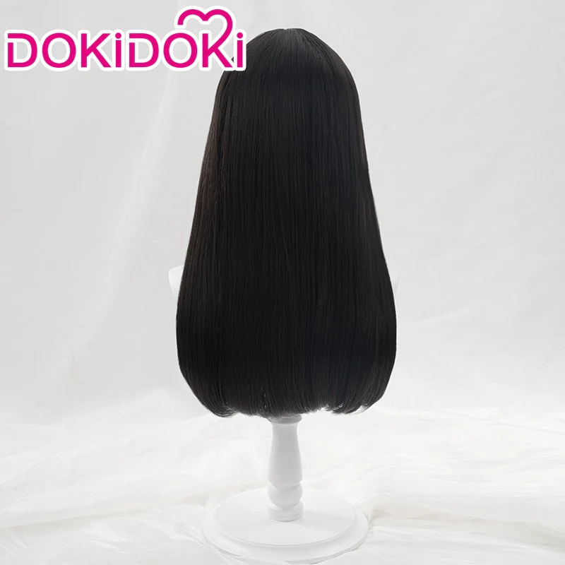 【Ready For Ship】DokiDoki Anime Lycoris Recoil Cosplay Inoue Takina Cosplay Wig Black Long Hair - Image 3