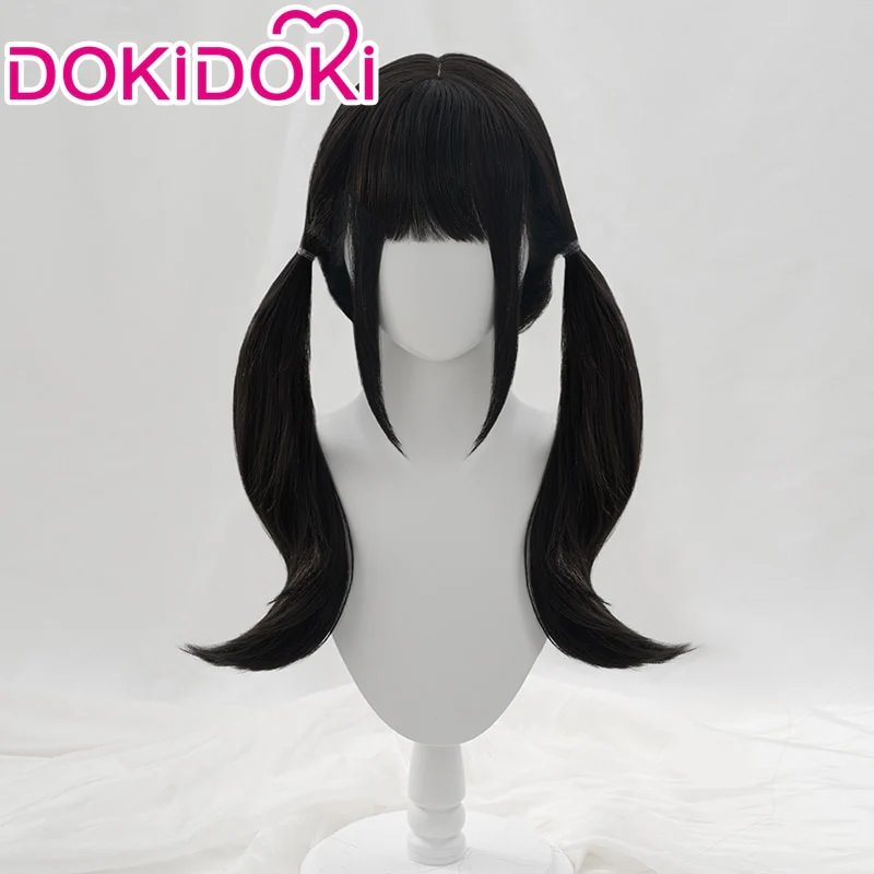 【Ready For Ship】DokiDoki Anime Lycoris Recoil Cosplay Inoue Takina Cosplay Wig Black Long Hair - Image 4