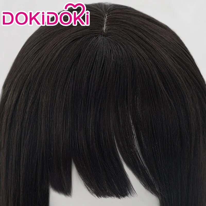 【Ready For Ship】DokiDoki Anime Lycoris Recoil Cosplay Inoue Takina Cosplay Wig Black Long Hair - Image 5
