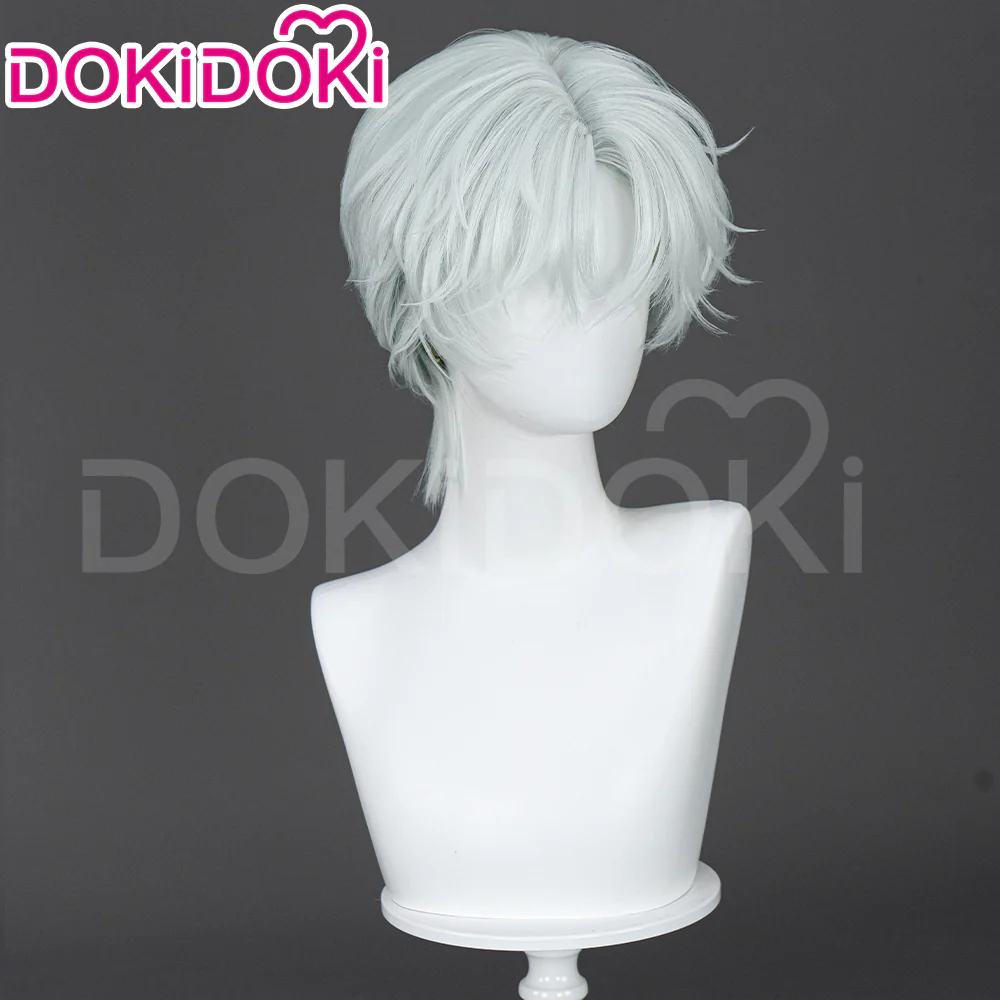 【Ready For Ship】DokiDoki Anime Manga Cosplay Wig Short Curly White Hair - Image 2