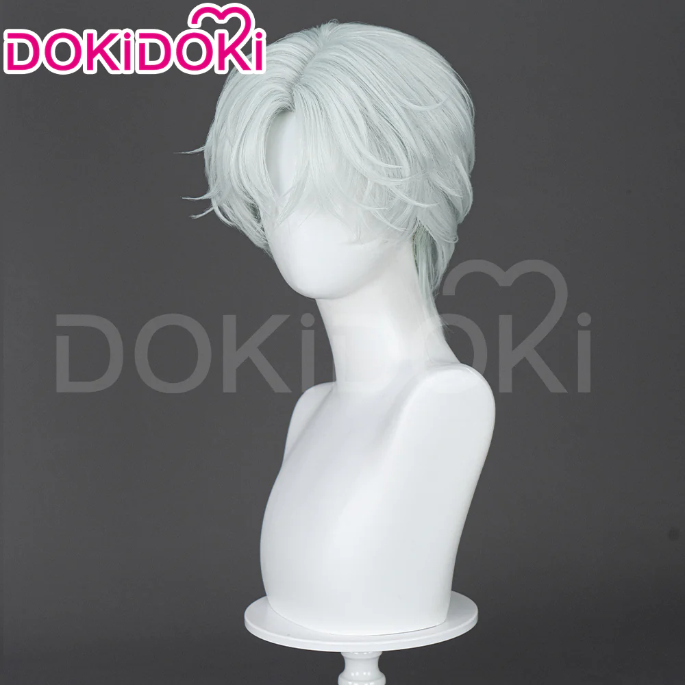 【Ready For Ship】DokiDoki Anime Manga Cosplay Wig Short Curly White Hair - Image 3