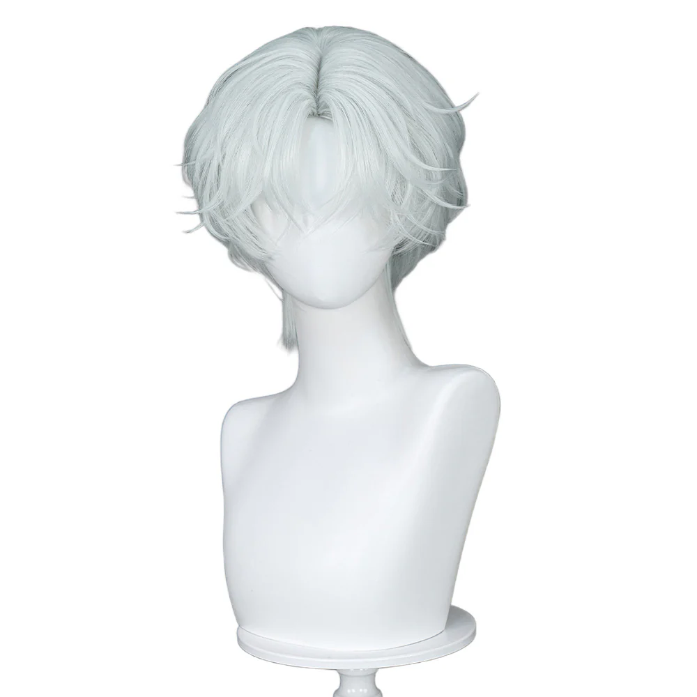 【Ready For Ship】DokiDoki Anime Manga Cosplay Wig Short Curly White Hair - Image 5