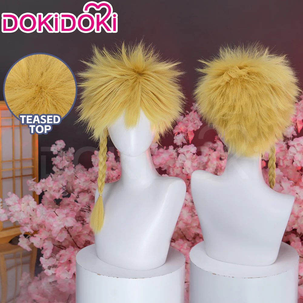 【Ready For Ship】DokiDoki Anime Manga Hell's Paradise: Jigokuraku Cosplay Aza Chobei Wig Short Blonde Hair