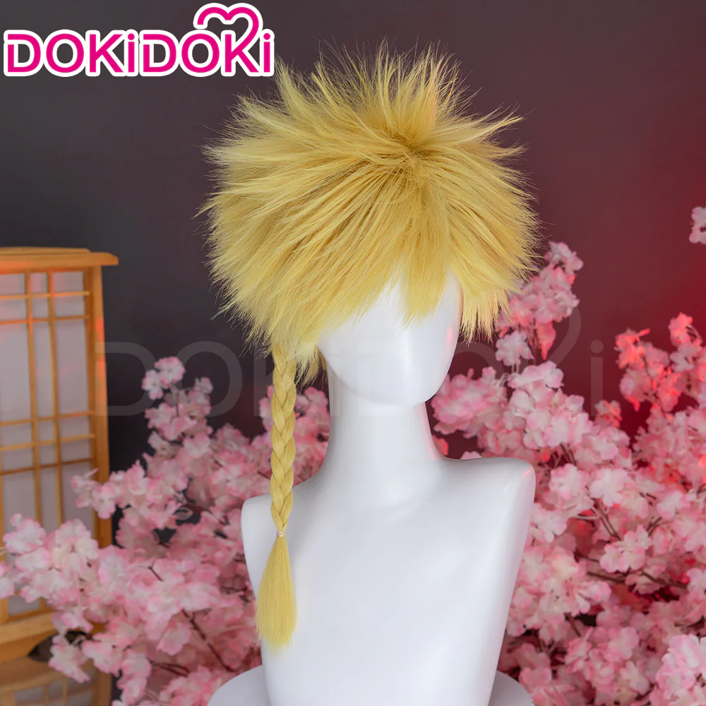 【Ready For Ship】DokiDoki Anime Manga Hell's Paradise: Jigokuraku Cosplay Aza Chobei Wig Short Blonde Hair - Image 3