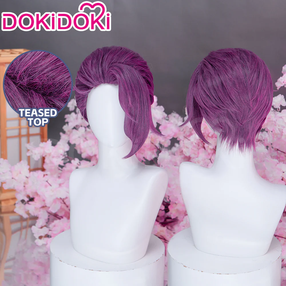 【Ready For Ship】DokiDoki Anime Manga Hell's Paradise: Jigokuraku Cosplay Rien Wig Short Violet Hair