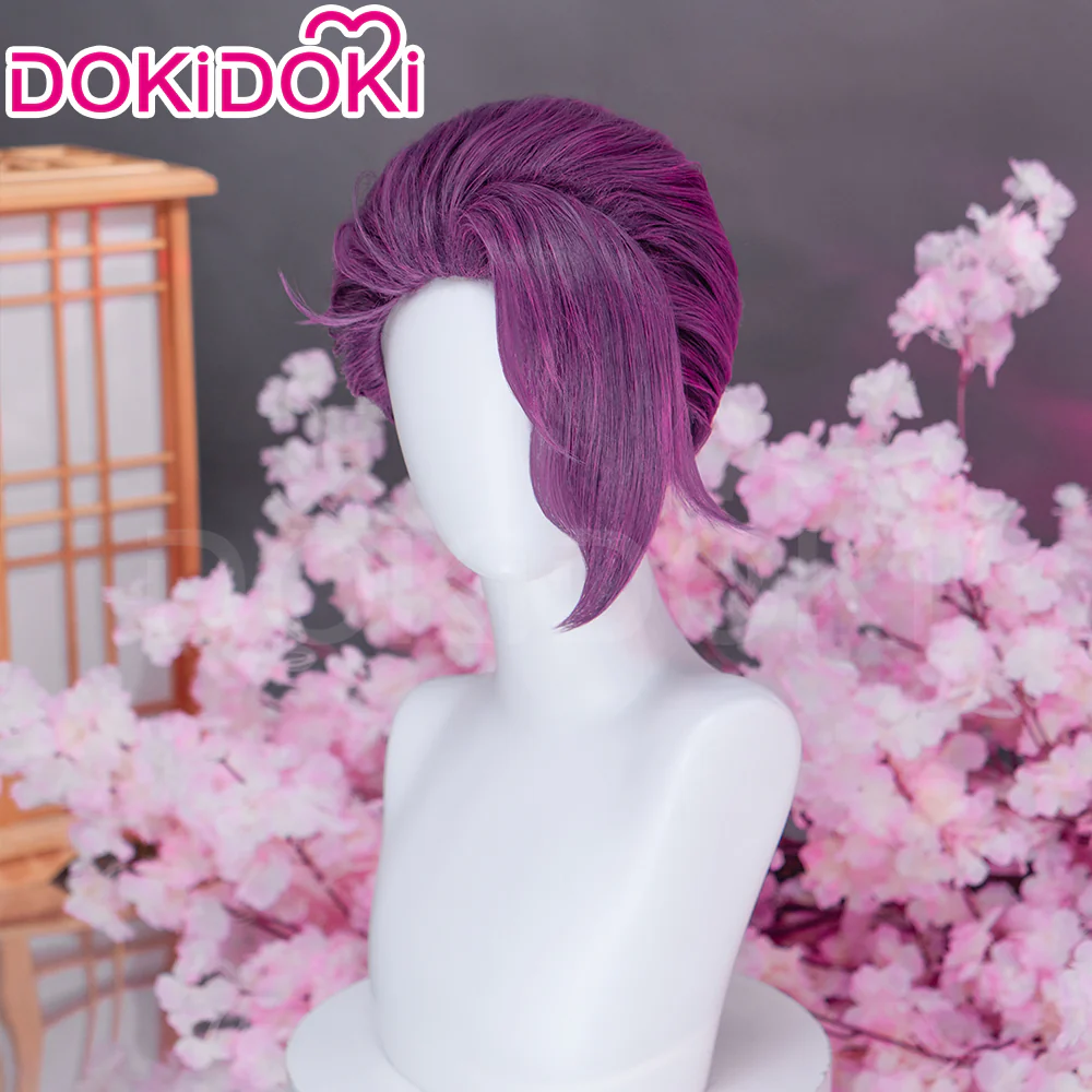 【Ready For Ship】DokiDoki Anime Manga Hell's Paradise: Jigokuraku Cosplay Rien Wig Short Violet Hair - Image 2