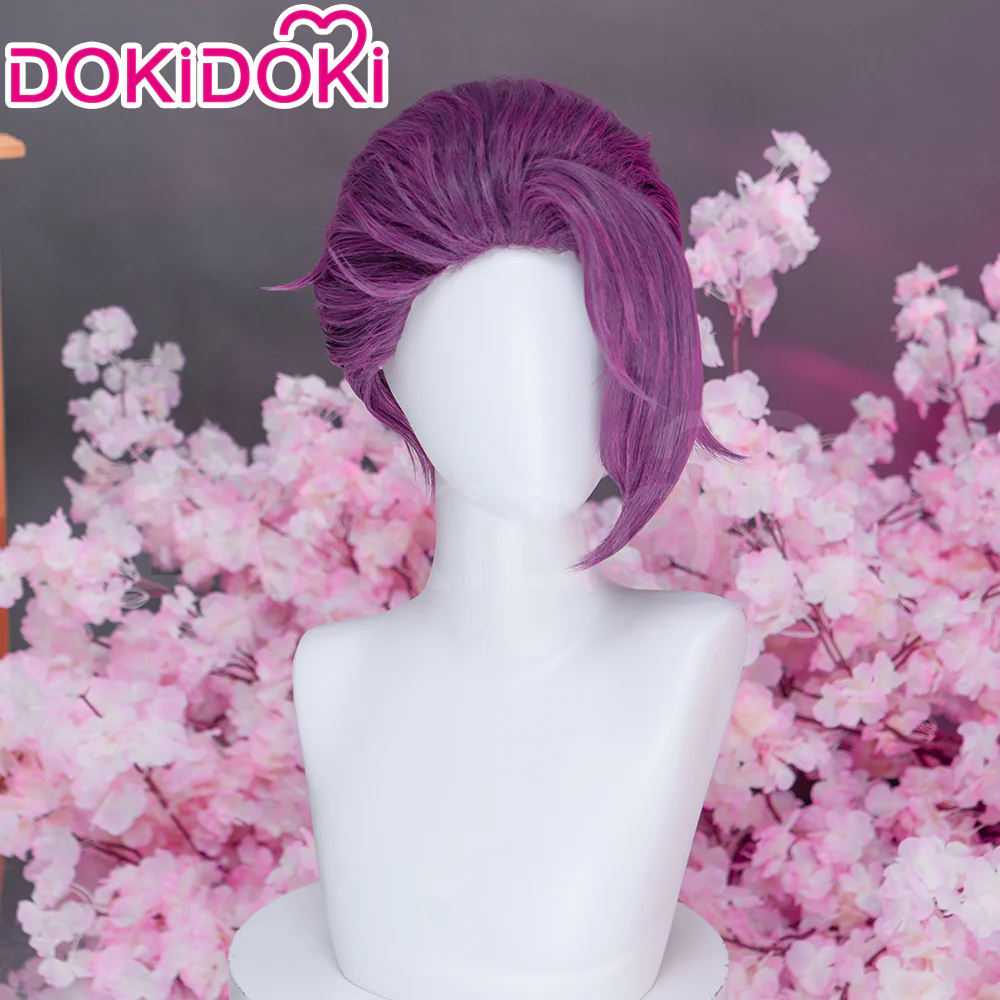【Ready For Ship】DokiDoki Anime Manga Hell's Paradise: Jigokuraku Cosplay Rien Wig Short Violet Hair - Image 3
