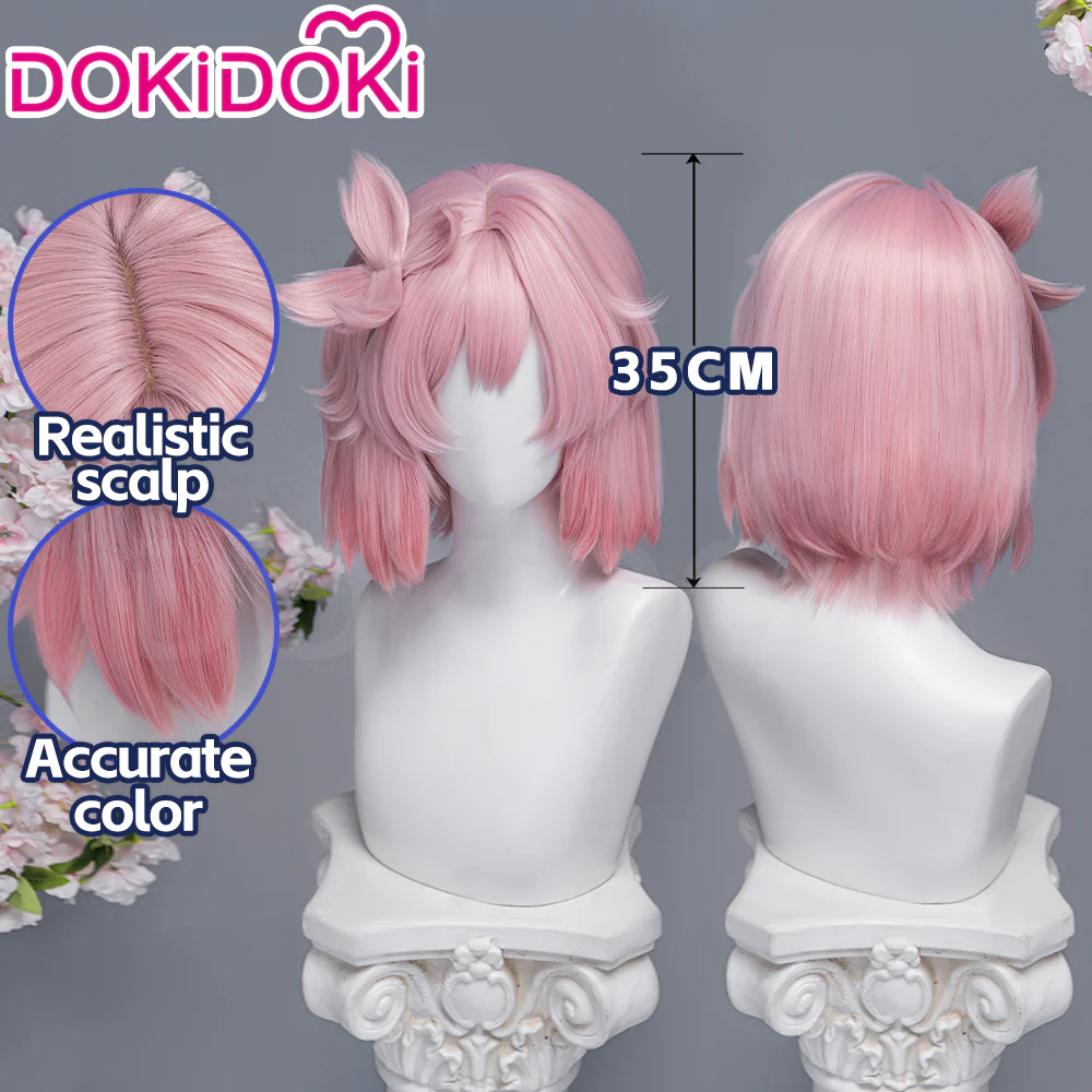 DokiDoki Anime Manga Hell's Paradise: Jigokuraku Cosplay Tao Fa Wig Short Straight Pink Hair Tao Hua