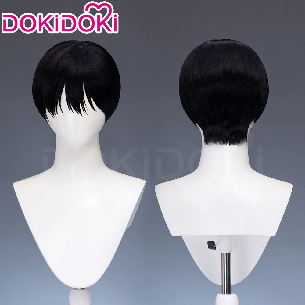 【Ready For Ship】DokiDoki Anime Manga The Summer Hikaru Died Cosplay Tsujinaka Yoshiki Wig Short Straight Black Hair