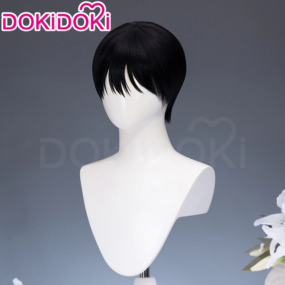 【Ready For Ship】DokiDoki Anime Manga The Summer Hikaru Died Cosplay Tsujinaka Yoshiki Wig Short Straight Black Hair - Image 2