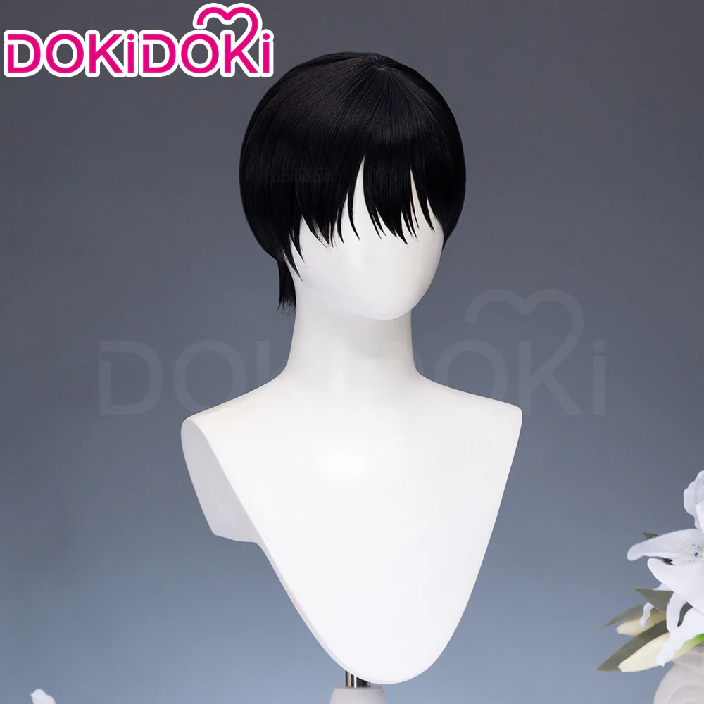 【Ready For Ship】DokiDoki Anime Manga The Summer Hikaru Died Cosplay Tsujinaka Yoshiki Wig Short Straight Black Hair - Image 3
