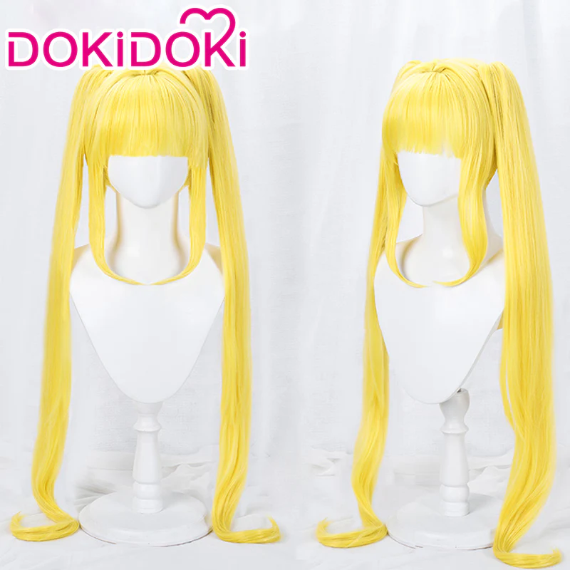 【Ready For Ship】DokiDoki Anime Mermaid Melody Pichi Pichi Pitch Cosplay Nanami Luchia Cosplay  Wig Gold Long Hair