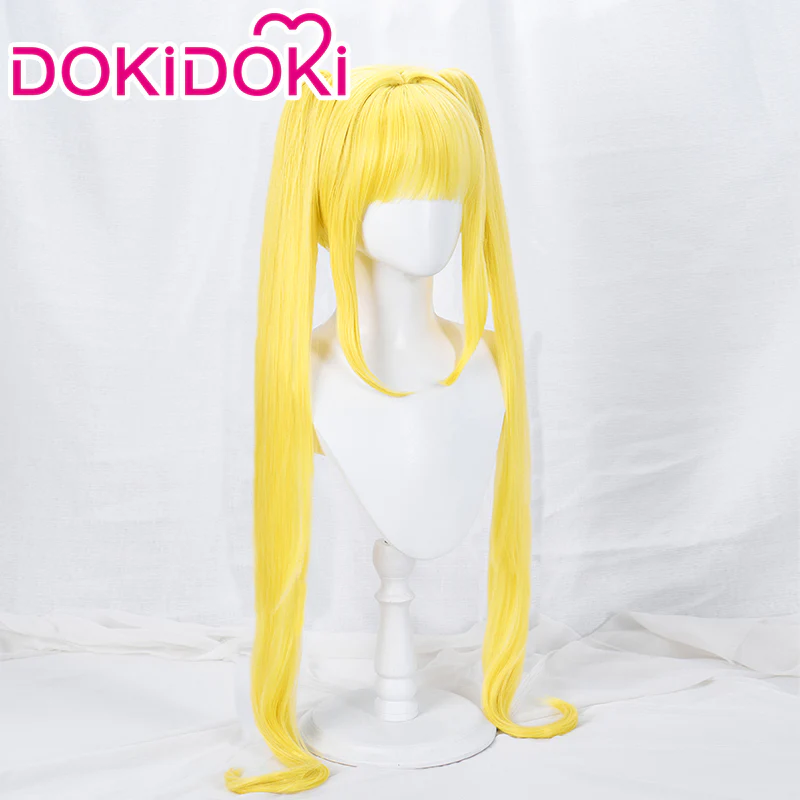 【Ready For Ship】DokiDoki Anime Mermaid Melody Pichi Pichi Pitch Cosplay Nanami Luchia Cosplay  Wig Gold Long Hair - Image 2