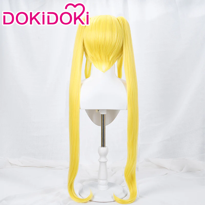 【Ready For Ship】DokiDoki Anime Mermaid Melody Pichi Pichi Pitch Cosplay Nanami Luchia Cosplay  Wig Gold Long Hair - Image 3