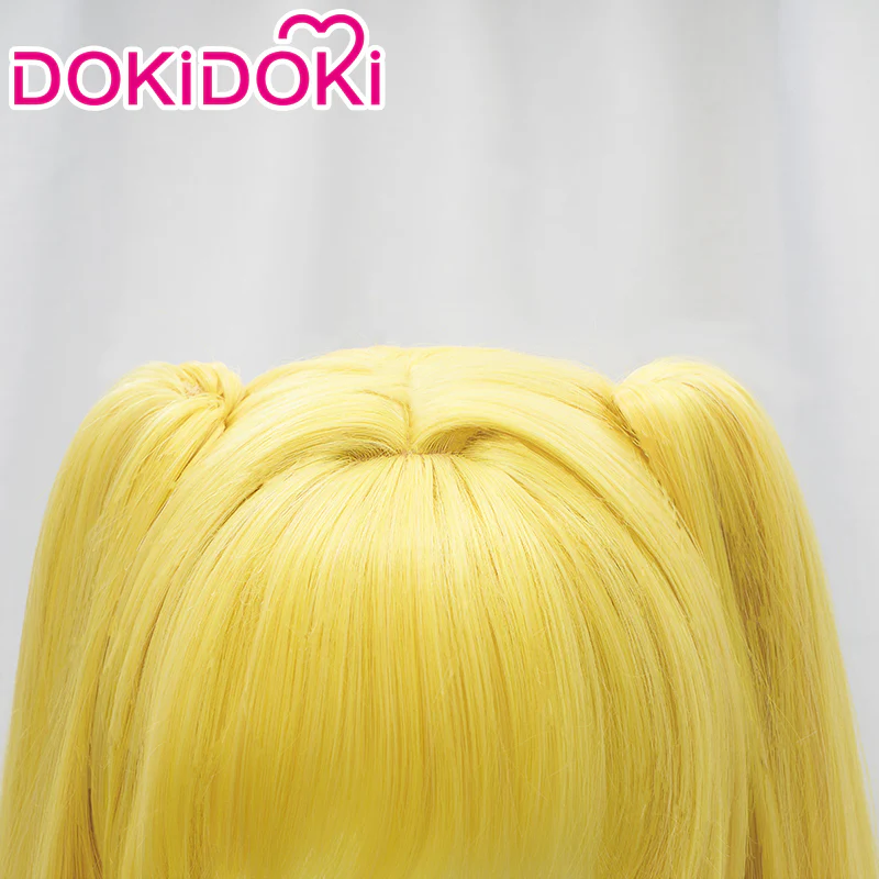 【Ready For Ship】DokiDoki Anime Mermaid Melody Pichi Pichi Pitch Cosplay Nanami Luchia Cosplay  Wig Gold Long Hair - Image 4