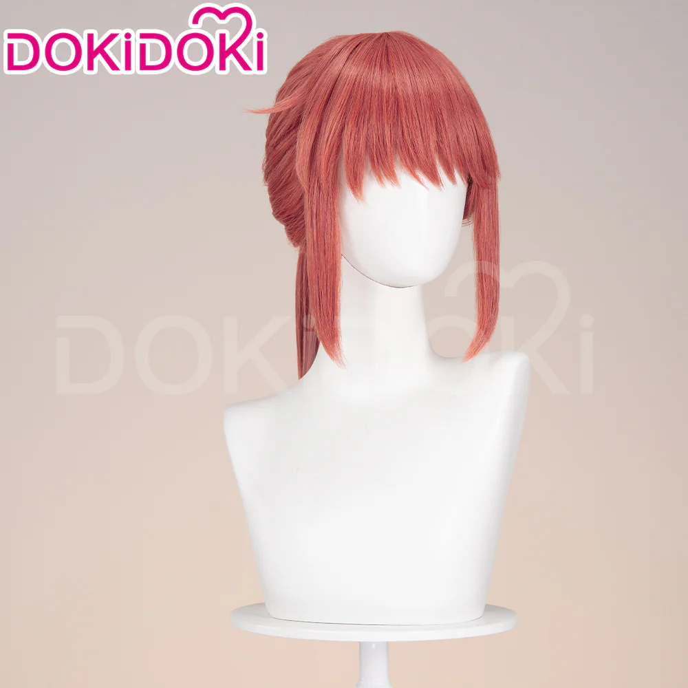 【Ready For Ship】DokiDoki Anime Miss Kobayashi's Dragon Maid Cosplay Kobayashi Wig Long Straight Red Hair - Image 2