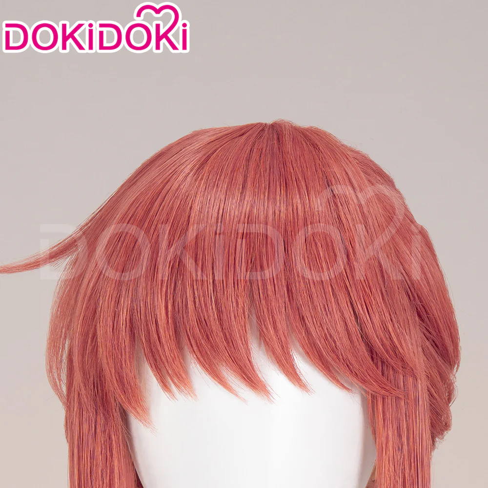 【Ready For Ship】DokiDoki Anime Miss Kobayashi's Dragon Maid Cosplay Kobayashi Wig Long Straight Red Hair - Image 4