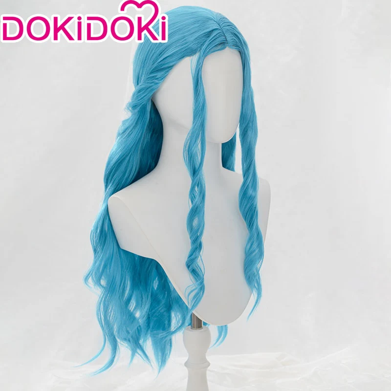 DokiDoki Anime Nefeltari Vivi Women Blue Long Curls Cosplay Wig - Image 2