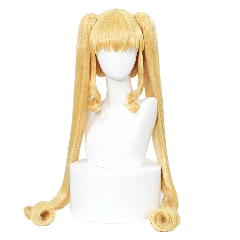 【Ready For Ship】DokiDoki Anime Rozen Maiden Cosplay Shinku Wig / Ring Long Straight Yellow Hair Women Pure Ruby - Image 2