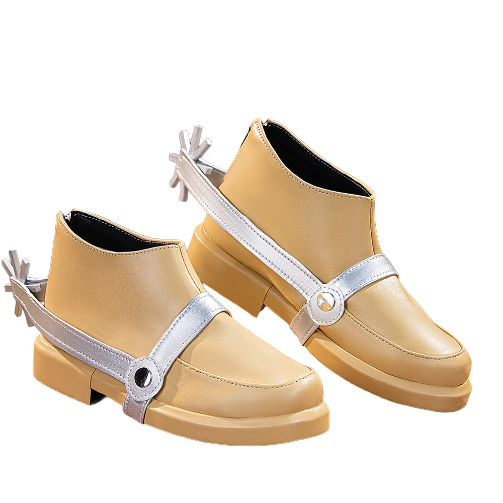 DokiDoki Anime Season 7 Cosplay Shoes SBR Yellow White Strap Boots - Image 4