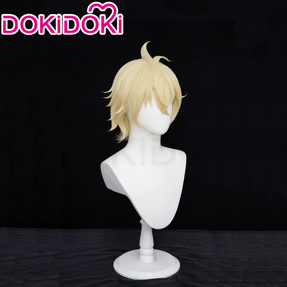 【Ready For Ship】DokiDoki Anime Seraph of the End Cosplay Mikaela Hyakuya Wig Short Gold Hair - Image 3