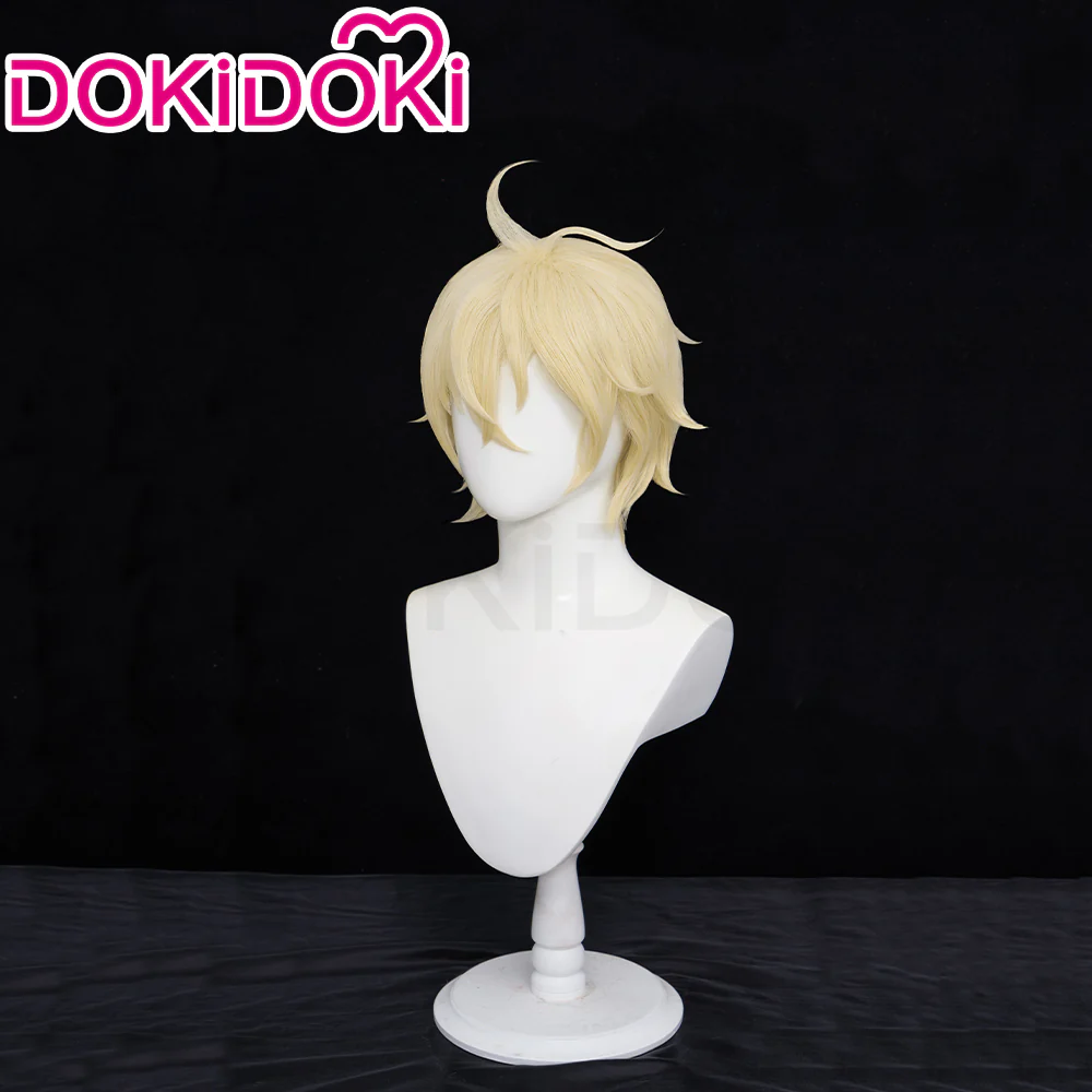 【Ready For Ship】DokiDoki Anime Seraph of the End Cosplay Mikaela Hyakuya Wig Short Gold Hair - Image 4