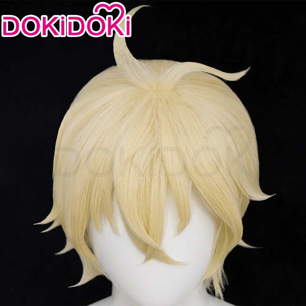 【Ready For Ship】DokiDoki Anime Seraph of the End Cosplay Mikaela Hyakuya Wig Short Gold Hair - Image 5