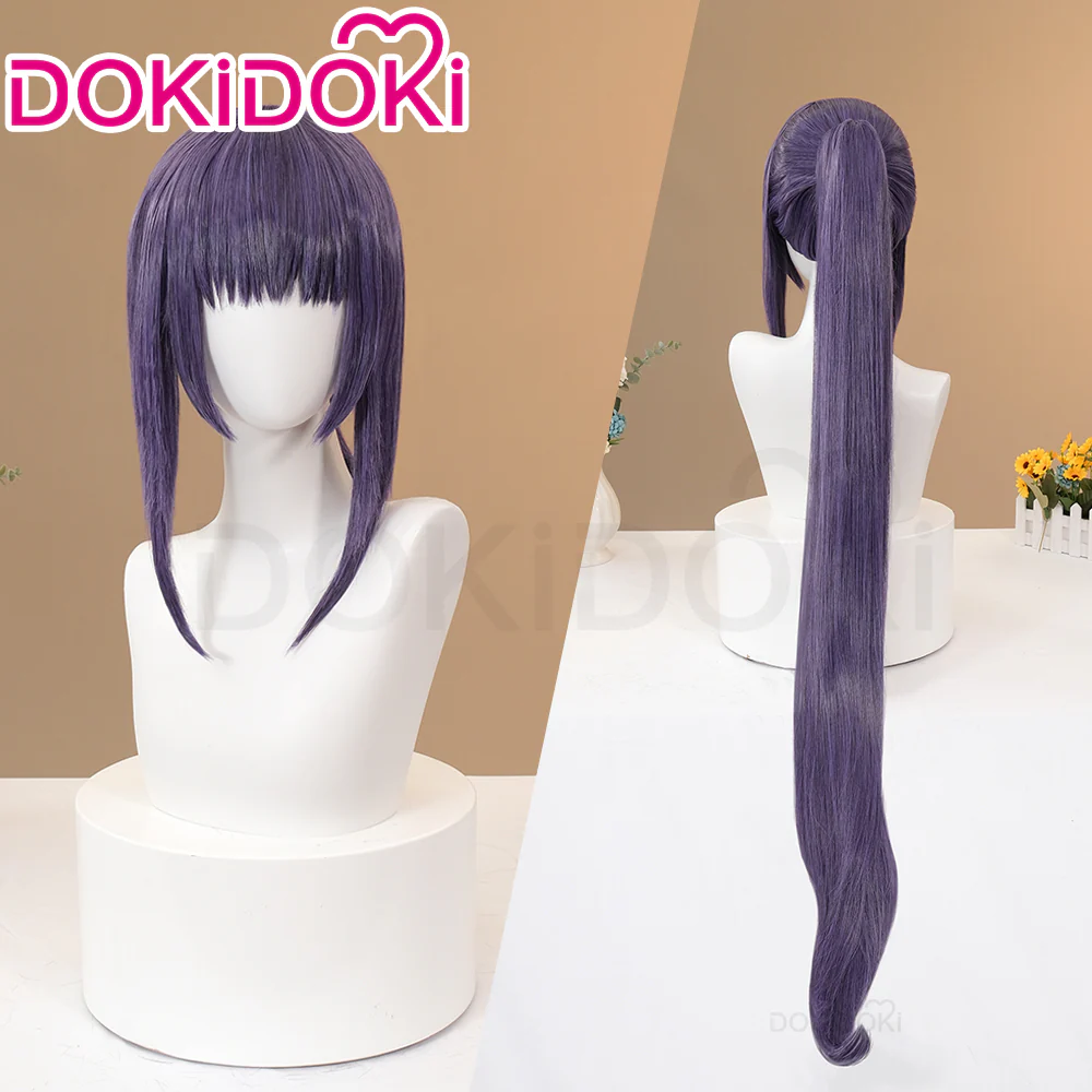 【Ready For Ship】DokiDoki Anime Shugo Chara Cosplay Fujisaki Nadeshiko Wig Long Straight Purple Hair
