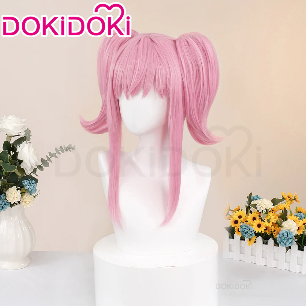 【Ready For Ship】DokiDoki Anime Shugo Chara Cosplay Hinamori Amu Daiya Wig Pink Long Hair Amulet Dia - Image 2
